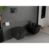 Mexen Madox WC misa Rimless s pomaly padajúcim tenkým sedadlom, duroplast, čierna matná - 30154070