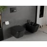 Mexen Madox WC misa Rimless so sklopnou, pomaly zatváracou doskou slim, duroplast, čierna matná - 30154070