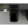 Mexen Madox WC misa Rimless s pomaly padajúcim tenkým sedadlom, duroplast, čierna matná - 30154070