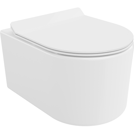 Mexen Sofia WC misa Rimless so sklápajúcim sedadlom slim, duroplast, biela lesklá - 30540100