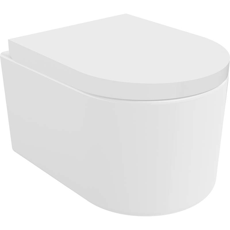 Mexen Sofia Miska WC Rimless s pomaly spúšťajúcim sedadlom, tvrdá, duroplast, biely lesk - 30540200
