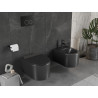 Mexen Sofia WC misa Rimless s pomaly zatvárajúcim sedadlom slim, duroplast, čierna matná - 30540185
