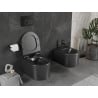 Mexen Sofia WC misa bezrantová so sedecom pomaly sklopnou slim, duroplast, čierna matná - 30540185