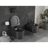 Mexen Sofia WC misa Rimless s pomaly zatvárajúcim sedadlom slim, duroplast, čierna matná - 30540185