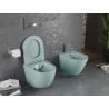 Mexen Lena WC misa Rimless s doskou pomaly padajúca slim, duroplast, svetlo zelená matná - 30224048