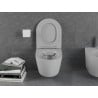 Mexen Lena misa wc Rimless s doskou pomaly spadajúcou slim, duroplast, sivá svetlá mat - 30224061