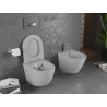 Mexen Lena miska WC Rimless s doskou pomaly zatvárajúcou slim, duroplast, svetlosivá matná - 30224061