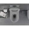 Mexen Lena misa wc Rimless s doskou pomaly spadajúcou slim, duroplast, sivá svetlá mat - 30224061