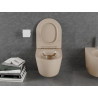 Mexen Lena WC misa Rimless s pomaly zatvárajúcim sa slim sedadlom, duroplast, cappuccino matná - 30224064