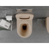 Mexen Lena WC misa Rimless s pomaly zatvárajúcim sa slim sedadlom, duroplast, cappuccino matná - 30224064