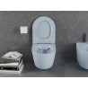 Mexen Lena WC misa Rimless s pomaly klesajúcim sedákom slim, duroplast, sivá-modrá matná - 30224069