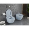 Mexen Lena WC misa Rimless s pomaly klesajúcim sedákom slim, duroplast, sivá-modrá matná - 30224069