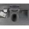 Mexen Lena WC misa Rimless s pomaly padajúcim slim sedadlom, duroplast, tmavo sivá matná - 30224071
