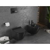 Mexen Lena wc misa Rimless s doskou so spomaleným zatváraním slim, duroplast, čierny mat - 30220185