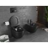 Mexen Lena wc misa Rimless s doskou so spomaleným zatváraním slim, duroplast, čierny mat - 30220185