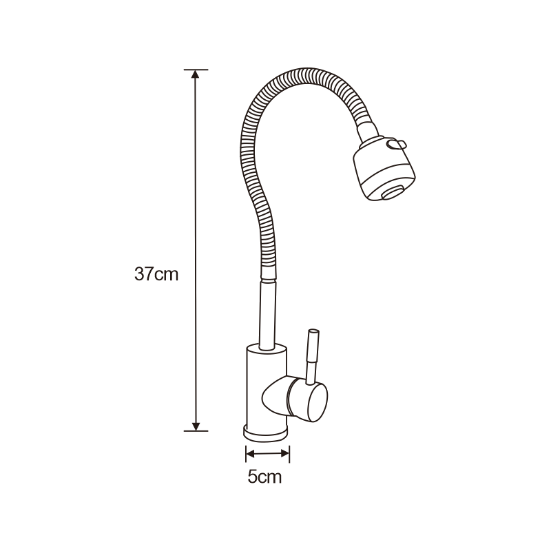 Mexen Maya kuchynská batéria, chróm - 672400-00