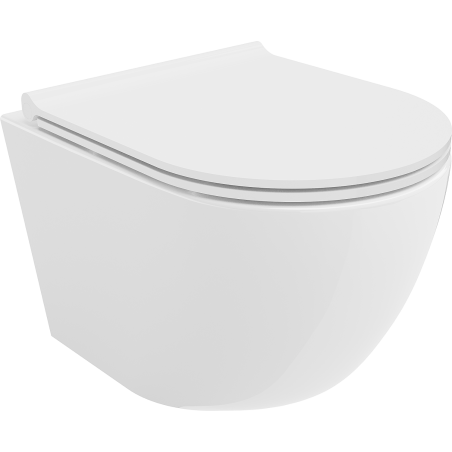 Mexen Lena WC misa Rimless s doskou pomaly padacou slim, duroplast, biela lesklá - 30220500