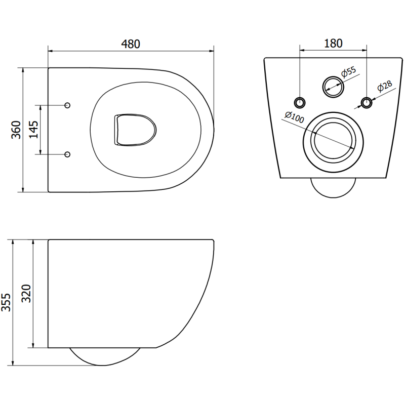 Mexen Lena miska wc Rimless s doskou pomaly padajúcou slim, duroplast, biela lesk - 30220300