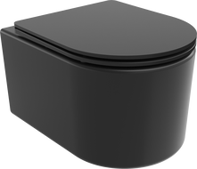 Mexen Sofia misa wc Rimless s doskou s pomalým zatváraním slim, duroplast, čierna matná - 30541085