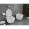 Mexen Lena WC misa Rimless s pomaly padajúcim tvrdým sedadlom, duroplast, biely lesk - 30220200