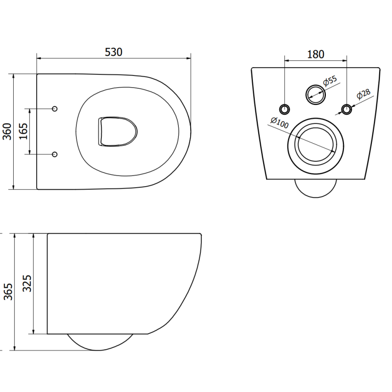 Mexen Lena WC miska Rimless s pomaly sa sklopiace tvrdé sedátko, biela lesklá - 30298000