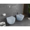 Mexen Lena WC misa Rimless s pomaly padajúcim sedátkom, duroplast, Matná šedomodrá- 30224069