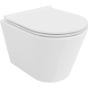 Mexen Rico misa WC Rimless s doskou s pomalým zatváraním slim, duroplast, biela lesklá - 30720500