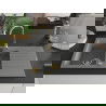 Mexen Matias granitový 1,5-komorový drez s odkvapkávačom 900 x 505 mm, Šedá, Sifón Zlatá - 6502901505-71-G