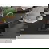 Mexen Vito granitový jednokomorový drez 520 x 490 mm, Čierna/Zlatá metalíza, Sifón Zlatá - 6503521000-75-G