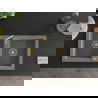 Mexen Mario granitový dvojkomorový drez 820 x 436 mm, Šedá, Sifón Zlatá - 6504822000-71-G