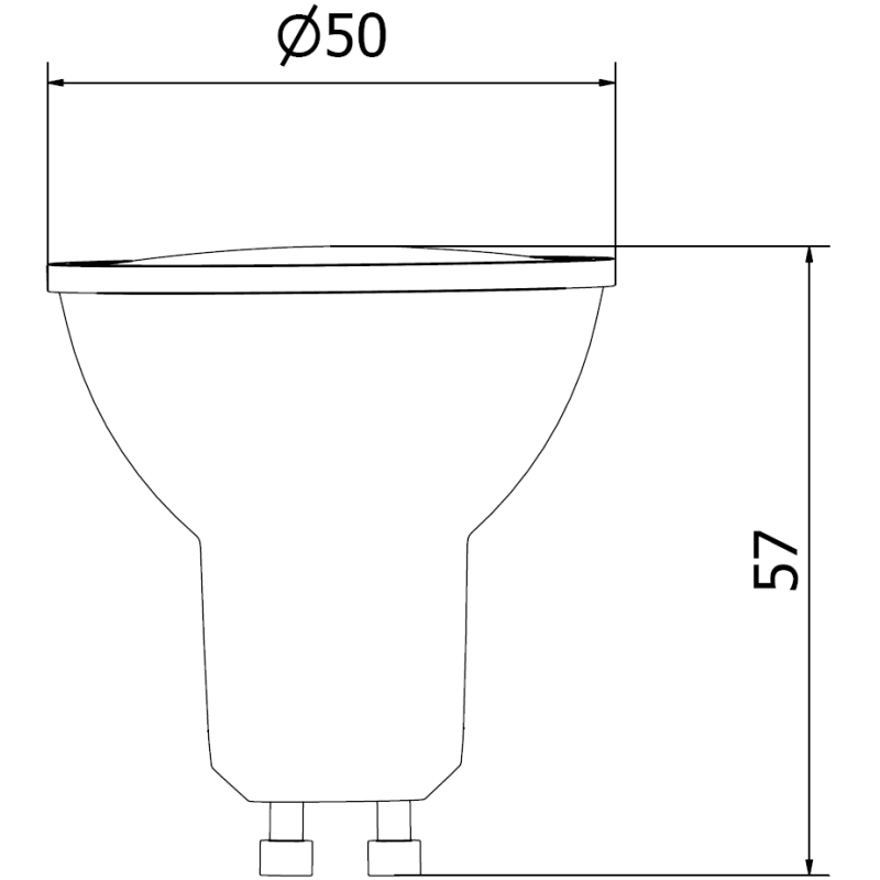 Mexen Nova LED žiarovka GU10, 7W, Teplá - 3000K, 735 lm - L107-GU10-0730-01