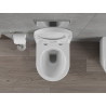 Mexen Rico WC misa Rimless s pomaly sklápajúcim tvrdým doskou, duroplast, biela lesklá - 30720200