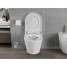 Mexen Rico WC misa Rimless s doskou s pomalým zatváraním, tvrdá, duroplast, biely lesk - 30720200