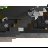 Mexen Mario granitový dvojkomorový drez 820 x 436 mm, Čierna, Sifón Zlatá - 6504822000-77-G