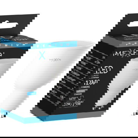 Mexen Nova LED žiarovka GU10, 12W, Studená - 6500K, 1260 lm - L108-GU10-1265-01
