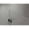 Mexen Lunar-B ľavé skladacie sprchové dvere 50 cm, transparentné, brúsená gun gray - 832-050-000-66-00-L