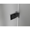 Mexen Lunar-B ľavé skladacie sprchové dvere 50 cm, transparentné, brúsená gun gray - 832-050-000-66-00-L