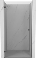 Mexen Lunar-B ľavé skladacie sprchové dvere 50 cm, transparentné, brúsená gun gray - 832-050-000-66-00-L