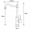 Mexen Inu kuchynská batéria, inox - 672200-99