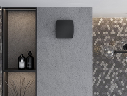 Mexen AXS 120 kúpeľňový ventilátor s čidlom vlhkosti, čierny - W9601-125H-70