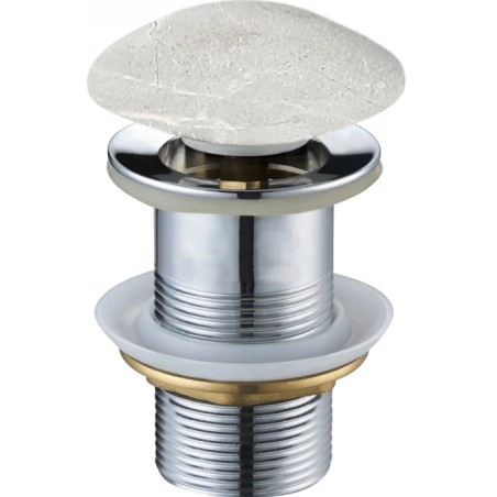 Mexen klik-klak výpusť, okrúhly, sivý kameň - 79910-91