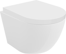 Mexen Lena WC misa Rimless s pomaly padajúcim tvrdým sedadlom, duroplast, biely lesk - 30220200