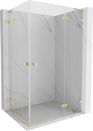 Mexen Lunar L Duo sprchová kabína pravá 115 x 75 cm, transparentná, zlatá brúsená - 834L-115P-075L-55-00