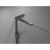Mexen Lunar L Duo sprchová kabína s výklopnými dverami, pravá 100 x 95 cm, transparentná, gun metal - 834L-100P-095L-95-00