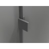 Mexen Lunar L Duo pravá sprchová kabína 105 x 85 cm, transparentná, gun metal - 834L-105P-085L-95-00
