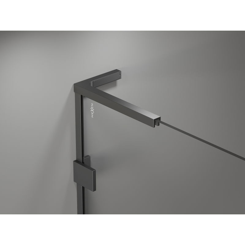 Mexen Lunar L Duo sprchová kabína otočná pravá 110 x 95 cm, transparentná, gun metal - 834L-110P-095L-95-00