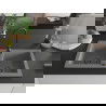 Mexen Mario granitový dvojkomorový drez 820 x 436 mm, Šedá, Sifón Čierna - 6504822000-71-B