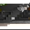Mexen Mario granitový dvojkomorový drez 820 x 436 mm, Čierna/Strieborná metalíza, Sifón Čierna - 6504822000-73-B