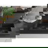 Mexen Mario granitový dvojkomorový drez 820 x 436 mm, Čierna/Strieborná metalíza, Sifón Čierna - 6504822000-73-B