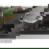 Mexen Mario granitový dvojkomorový drez 820 x 436 mm, Čierna/Zlatá metalíza, Sifón Čierna - 6504822000-75-B
